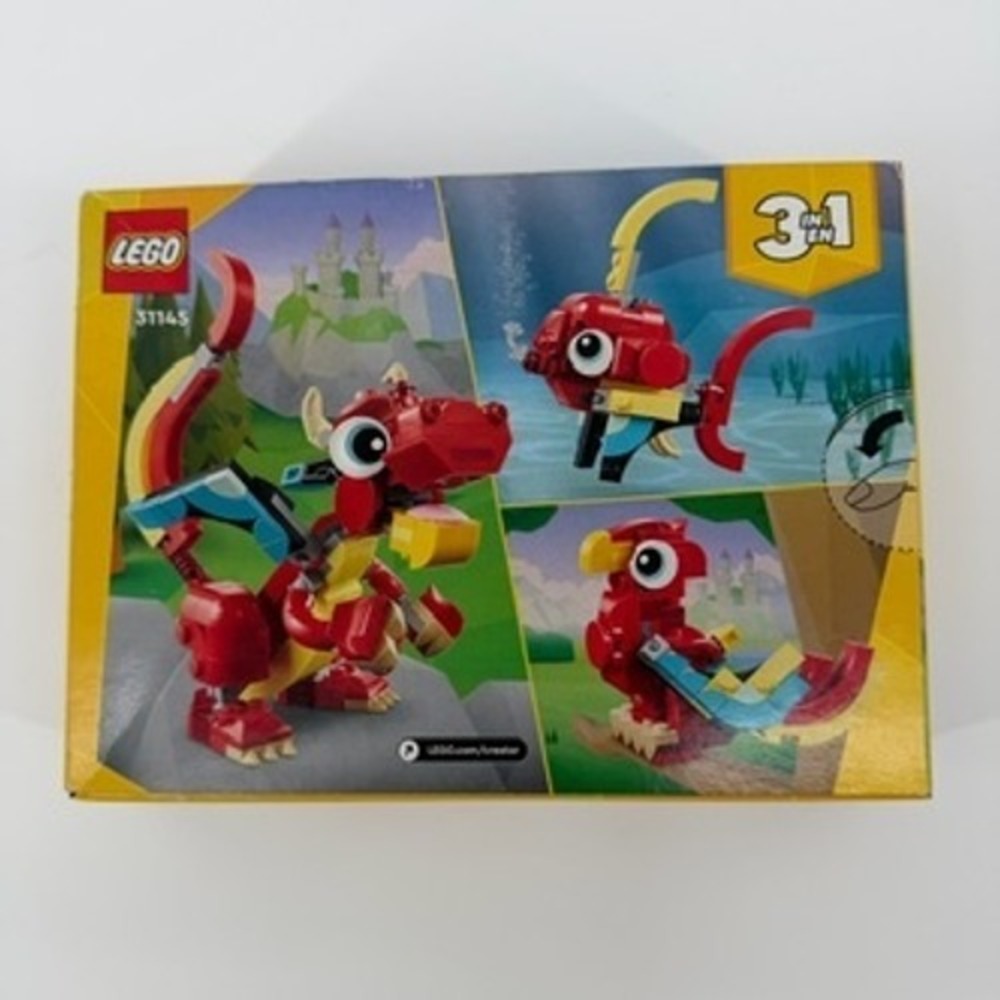 LEGO‎ Creator 3-in-1 Red Dragon 31145 Building Set 149 Pieces New Sealed Box